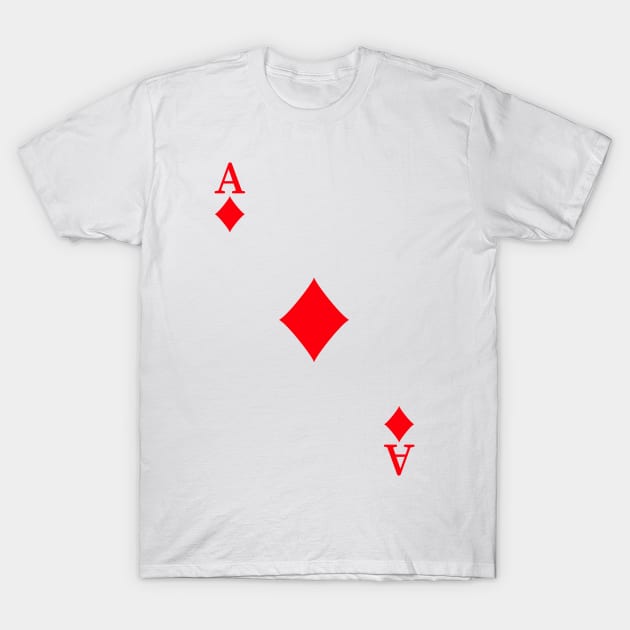 Ace of diamonds T-Shirt by OUSTKHAOS